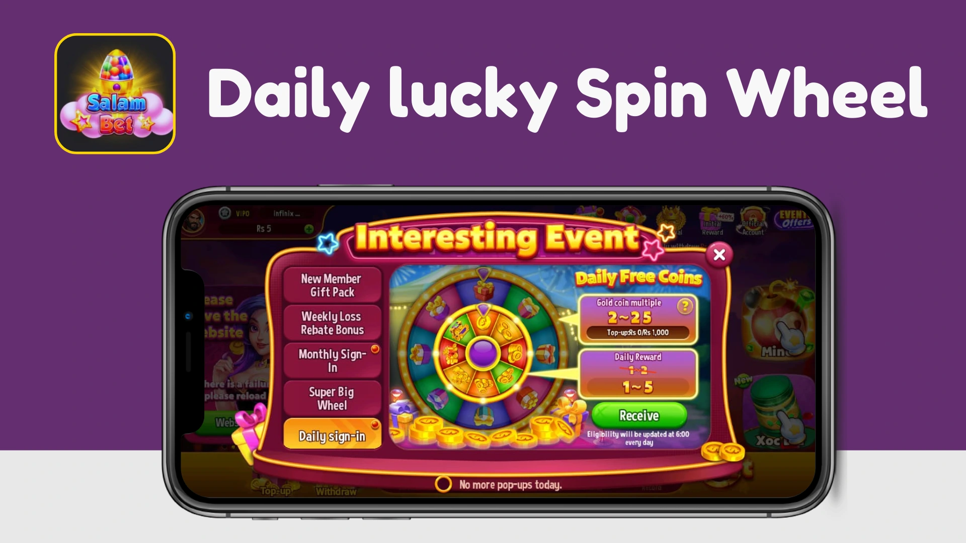 SalamBet Free Lucky Wheel